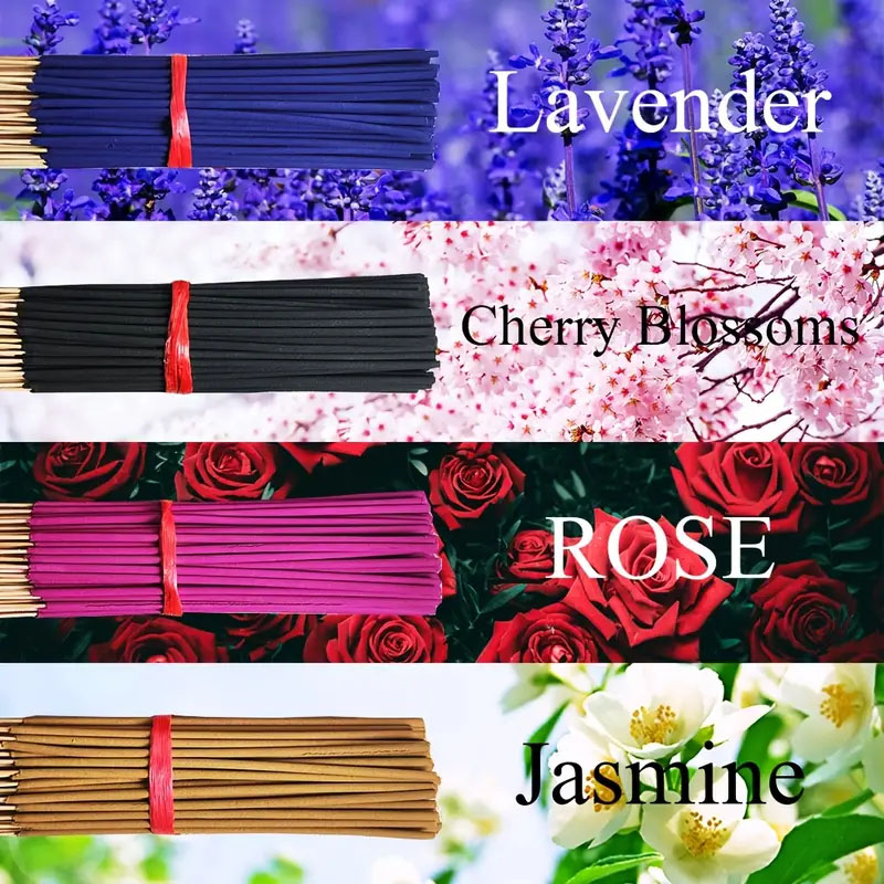 Home Fragrance Rose - 80/200 natürliche Räucherstäbchen – Heimdekoration, Teezimmer