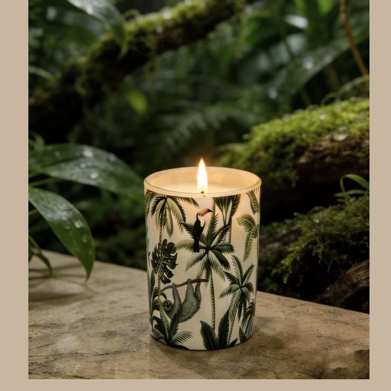 Home Fragrance Gift Box - Glasgefäß Sojawachs Duftkerze Rauchfrei Aroma Raumduft