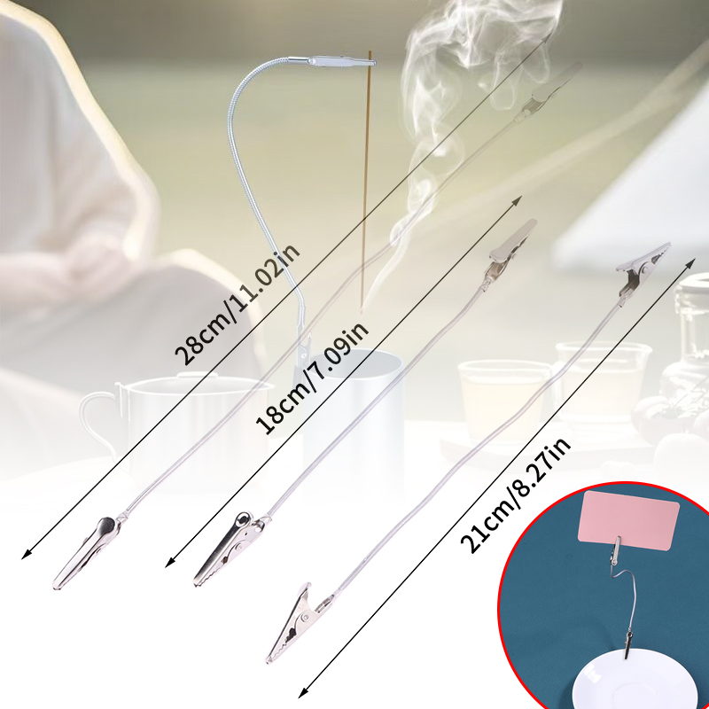 Fragrance In Home - 10Pcs Doppelköpfige Metall Weihrauch Clip Moskito